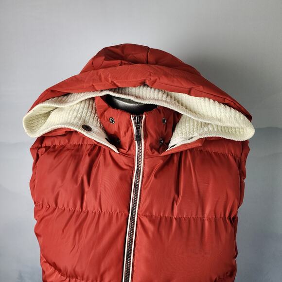 Vintage Robert Phillipe Hooded Rust Puffer Vest | Women's XL - Picture 2 of 13